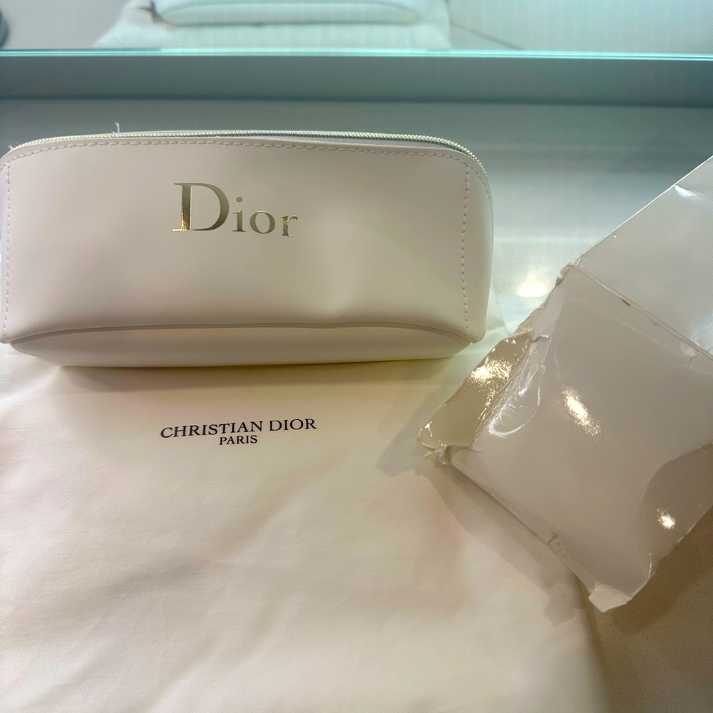 Dior Cosmetic Bag - White